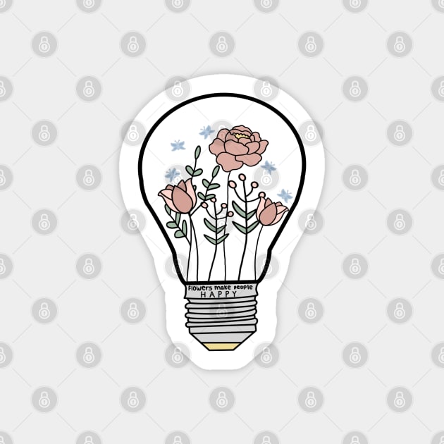 flower light bulb Sticker by morgananjos